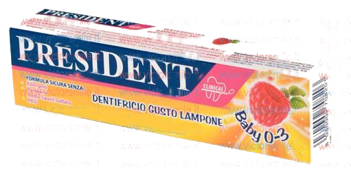 dentifricio president baby 0-3 lampone dentifricio president baby 0-3 lampone