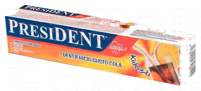 dentifricio president kids 3-6 cola